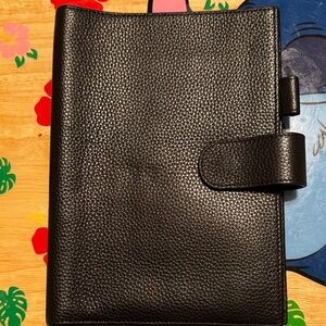 Pebbled Black Leather Cover 5Asize